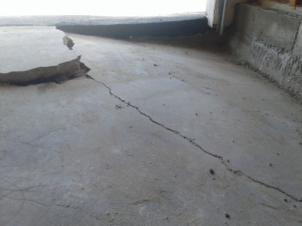 sunken garage floor