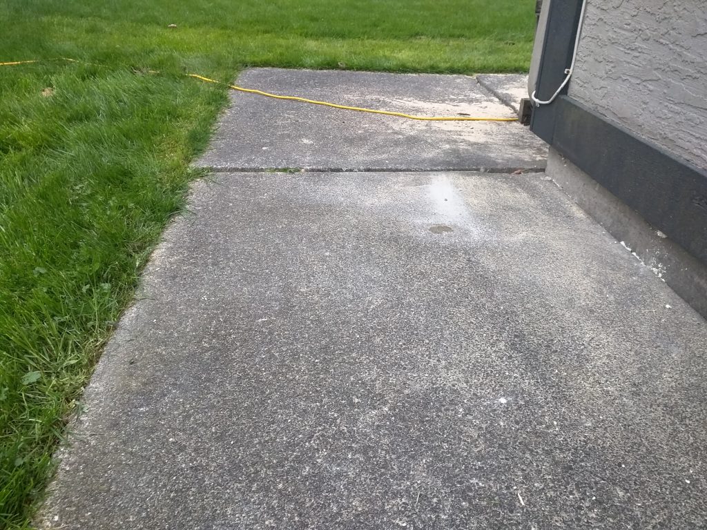 trip hazard on a walkway eliminated after concrete lifting