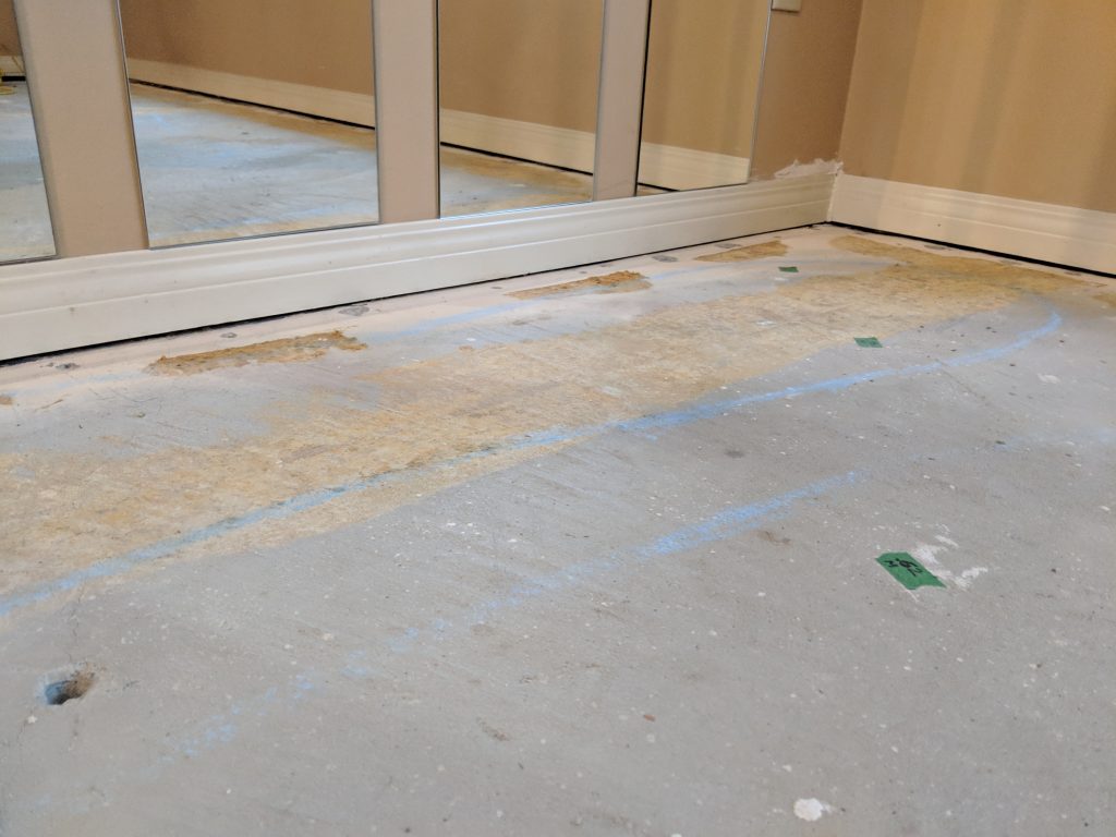 basement concrete slab after lifting