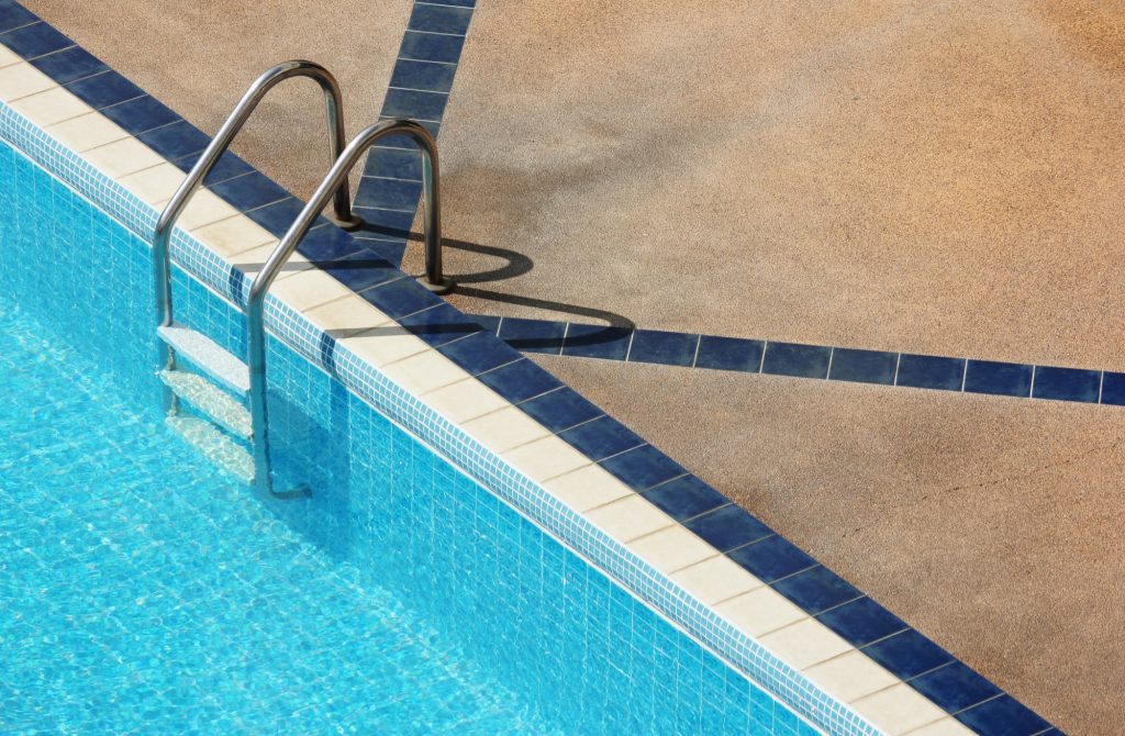 Restore level surfaces in arena approaches, pool decks, and other community recreation areas.