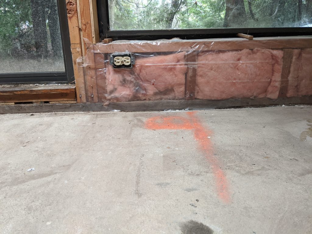 slab on grade after concrete lifting - raised 6"