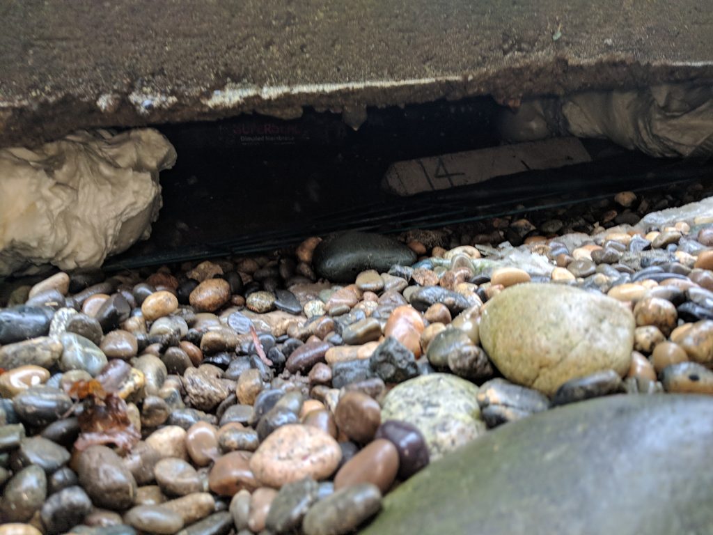 concrete before void filling