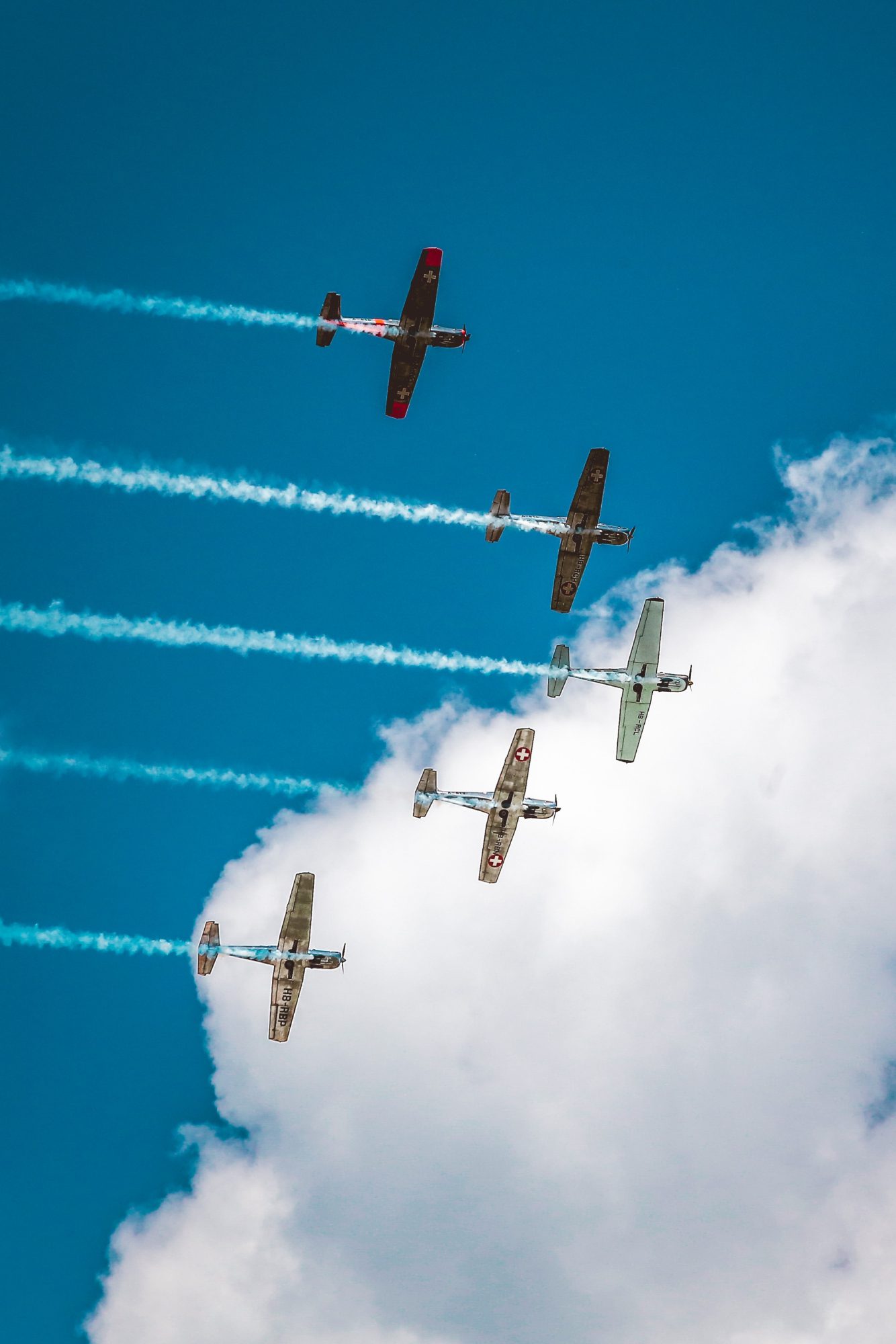 Airplanes in formation - Abbotsford, BC
