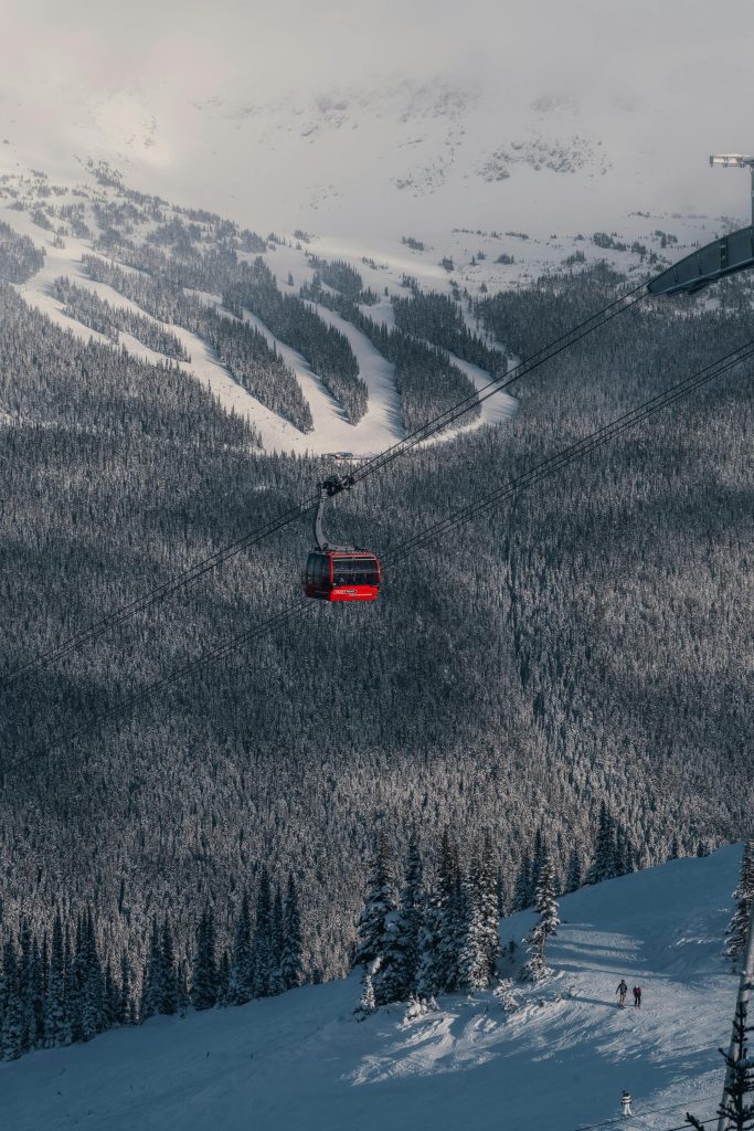 Ski chair lift in Whistler, BC